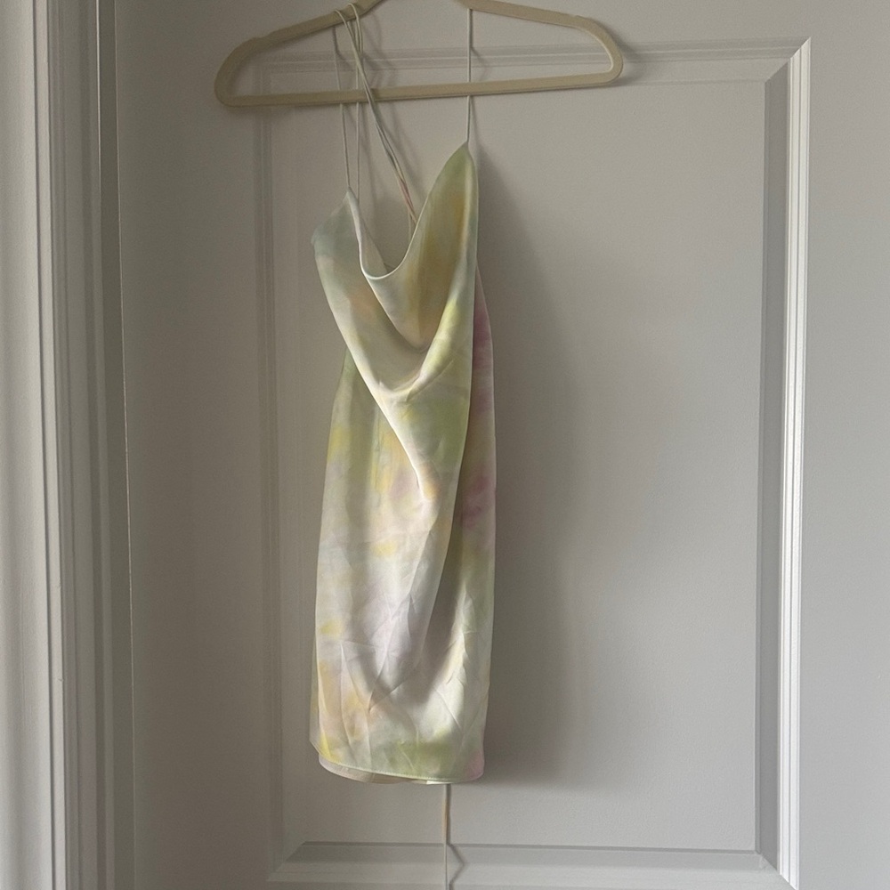 Zara Pastel Tie-Dye Mini Dress